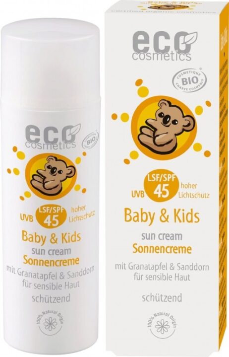 Crema bio protectie solara minerala BEBE SI COPII, FPS45 - ECO COSMETICS
