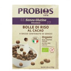 Bilute de orez cu cacao fara zahar, fara gluten 150g - PROBIOS